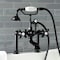 Kingston Brass AE109T0 Deck Mount Clawfoot Tub Faucet, Matte Black AE109T0 - alternate 2
